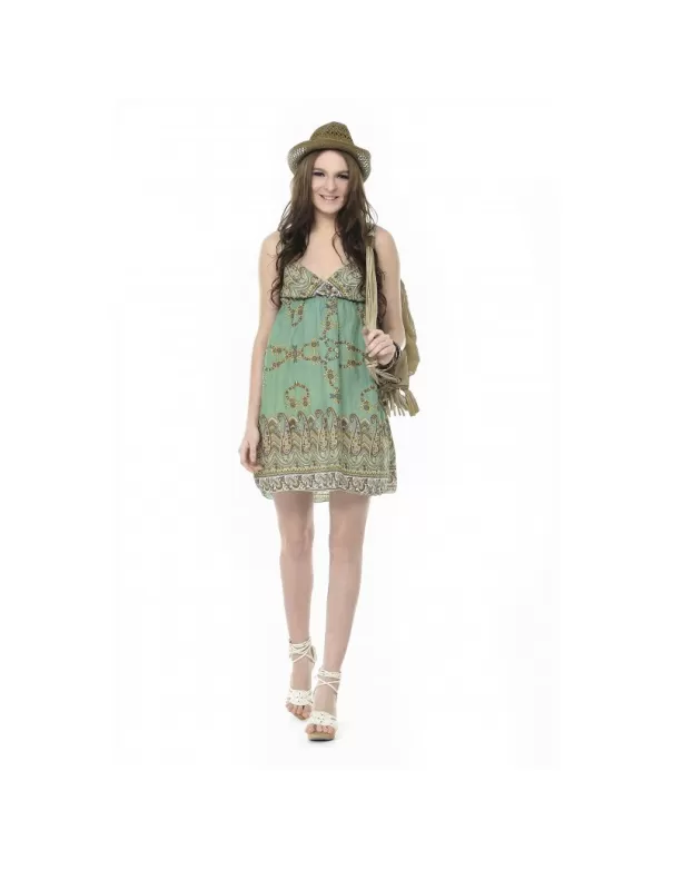 Printed Chiffon Dress